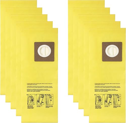 10 bolsas de vacío AH10243 para Hoover Commercial CU2 HushTone, pieza de repuesto CH54013 CH54015 CH54113 CH54115, amarillo disponible en Yaxa Costa Rica