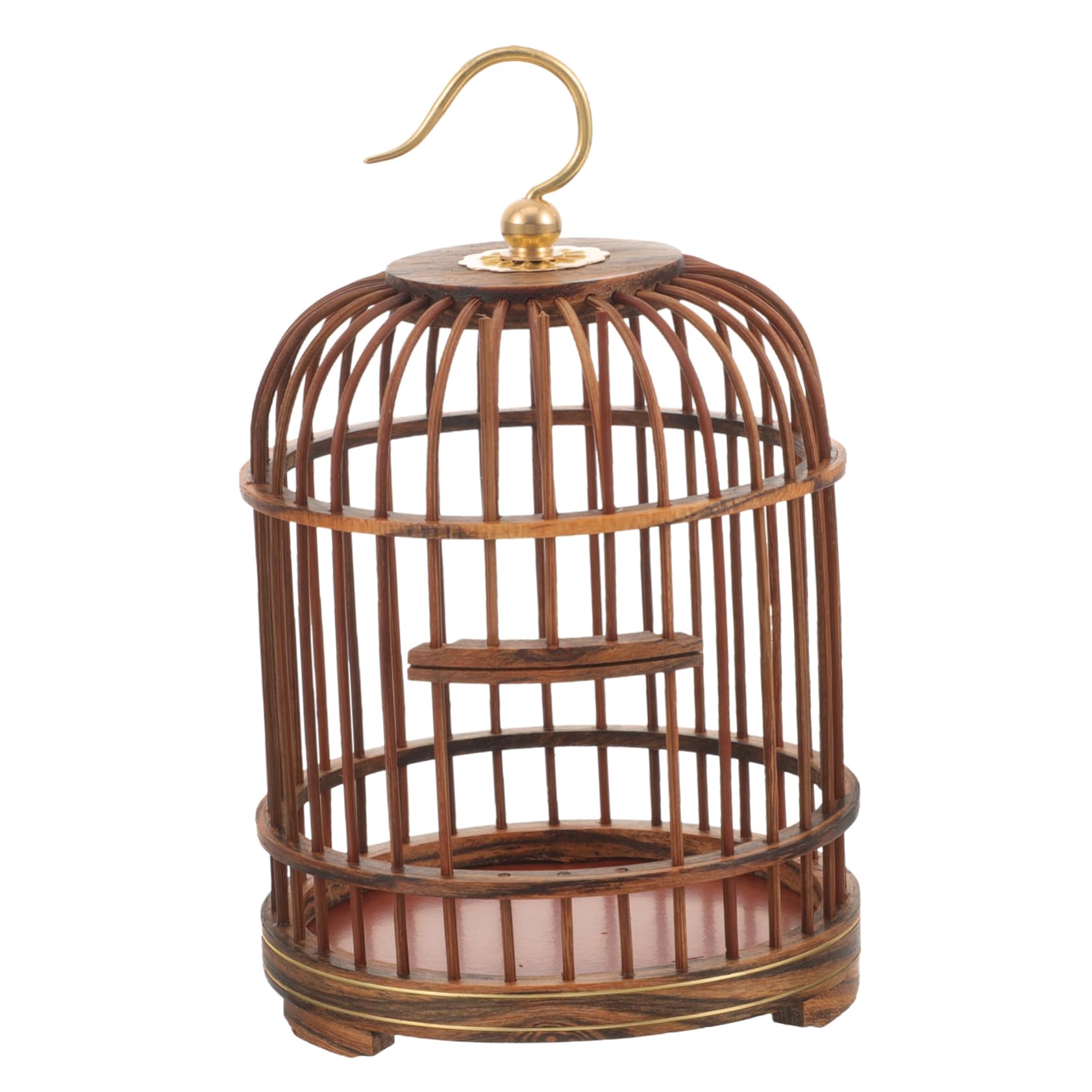 Wooden Bird Cage with Multi-Functional Hanging Birdcage for Small Animals Wood and Metal Construction Safety Lock Buckle for Secure Housing