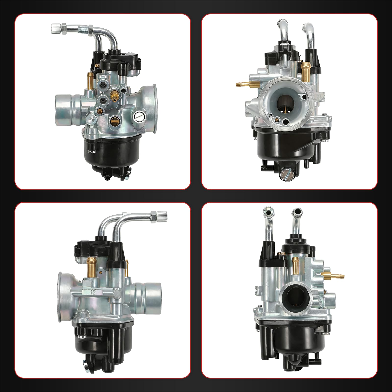 Carburateur PHBN 12 mm pour MBK Booster Nitro Stunt Mach-G Jog-R Bw's Rocket Aerox Ovetto AM6 Derbi TZR XP6 Rieju Beta Pour Minarelli vertical horizontal Carbu Scooter 50cc de moto