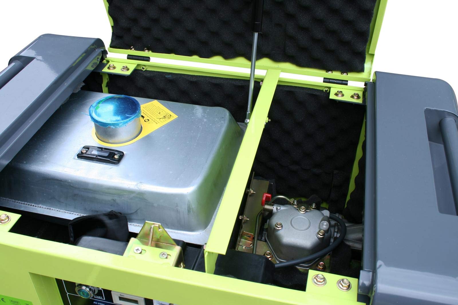 Generador eléctrico diésel insonorizado tipo Panda grupo electrógeno 5.5kW 230V