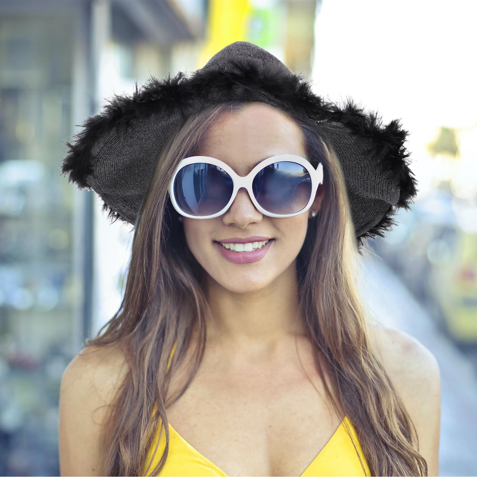 Tofficu 5 Piezas Gorro de Punto Cálido para Hombre de Lana, Estilo Vintage
