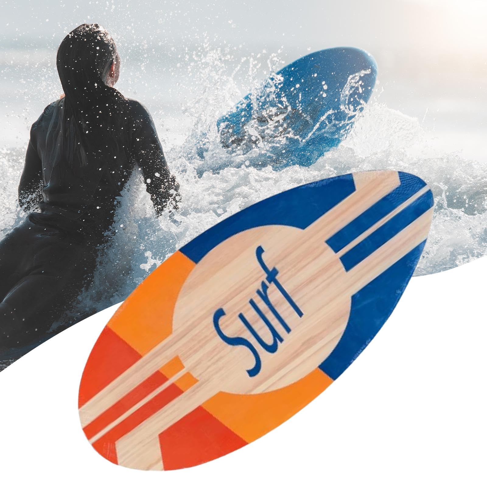 Skimboard de 41 Pulgadas para Principiantes Y Adultos, Juguete Ligero para Actividades Acuáticas.
