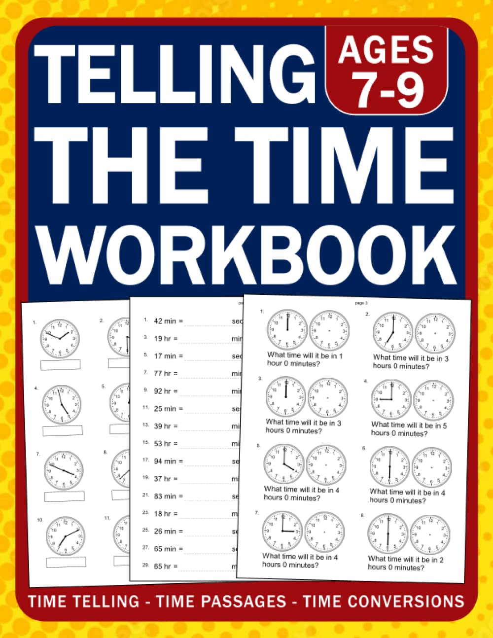 Buy Telling the Time Workbook For kids Ages 79 Time Telling,Time