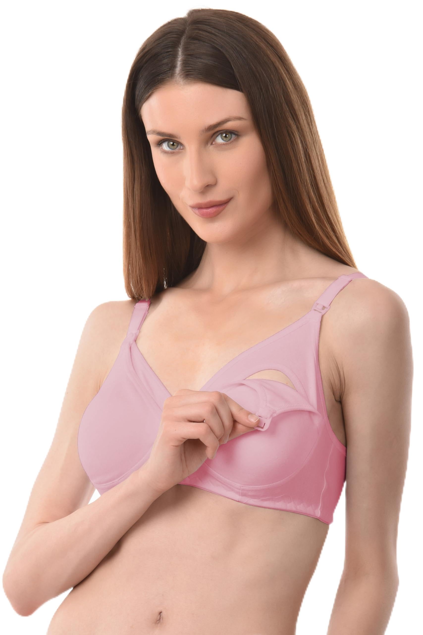 vanila Women's Cotton Multicolor Full Cup Non Padded Feeding Bra|Nursing Bra|Maternity Bra Combo|Full Coverage with Front Opening-picture-9