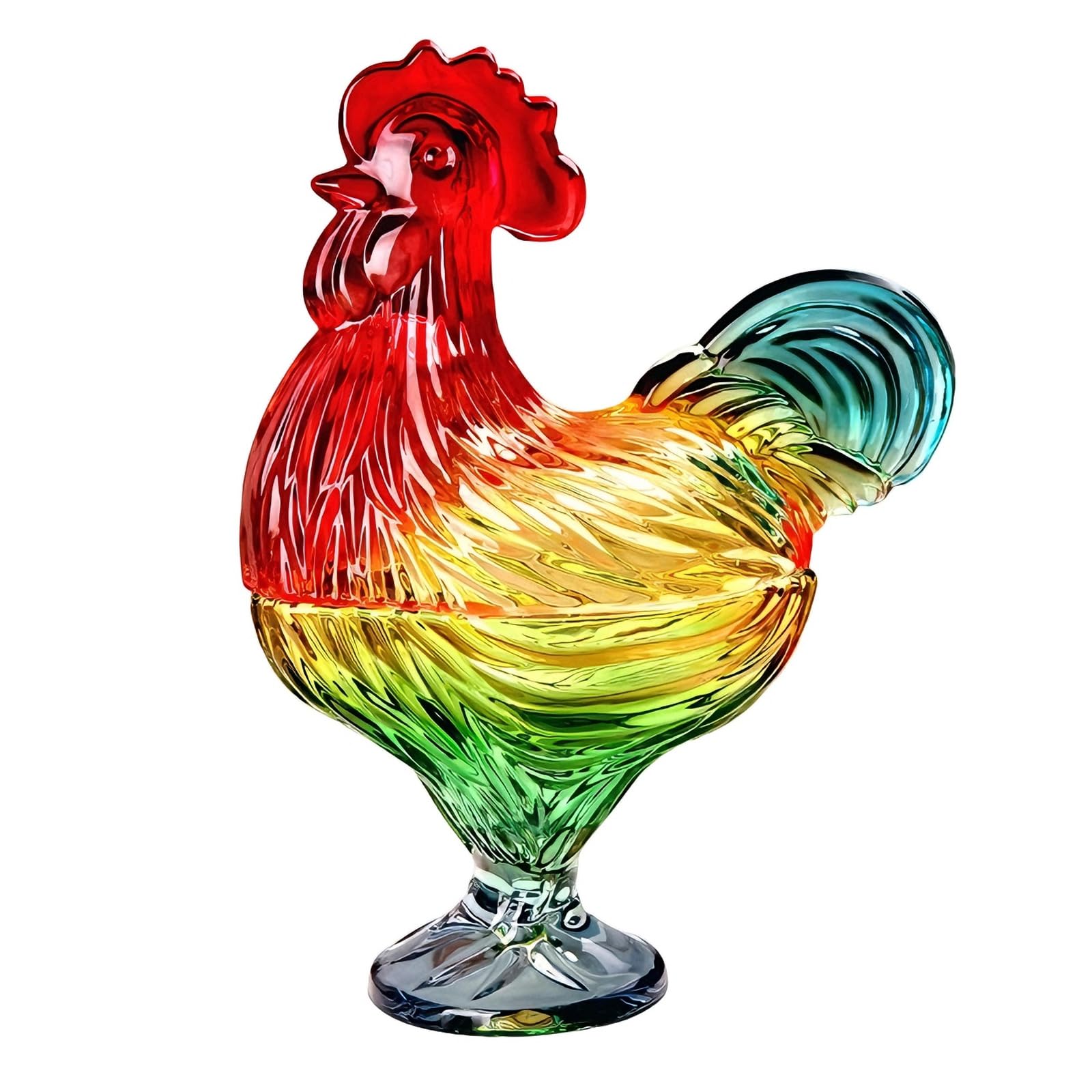 de caramelo de gallos de, cuenco decorativo cubierto para dulces con, vasos de, tarro de caramelos con forma de pollo, cuenco para aperitivos, de gallos de de