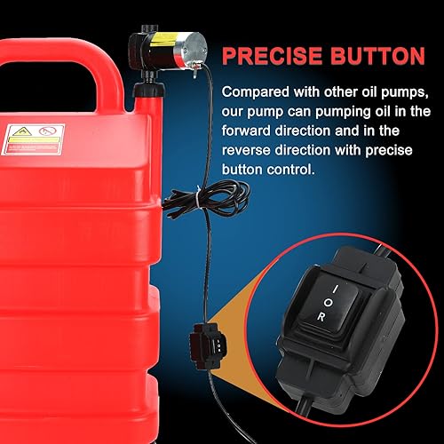 Miniatura 7 de Bomba automática de transferencia de combustible de gasolina de 110 V con bombeo hacia adelante y hacia atrás, bomba de transferencia de combustible