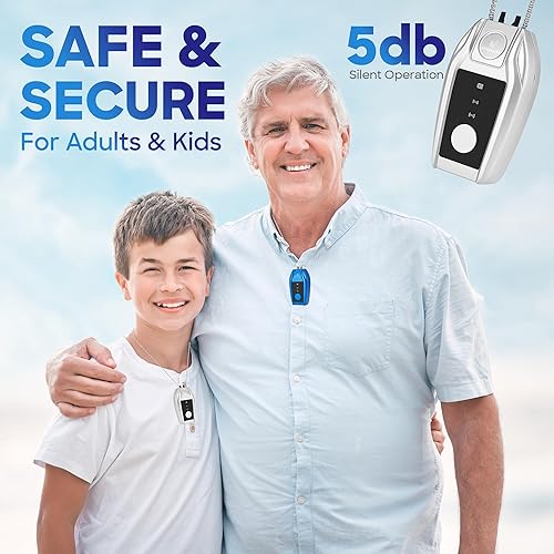 Miniatura 6 de Purificador de aire portátil  50M ionescm, batería recargable de 500 mAh, 120 horas de tiempo de funcionamiento, sin filtro, certificado CE ROHS FCC