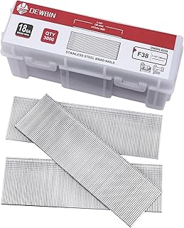 18 Gauge Stainless Steel Brad Nails, 3000 Counts 1-1/2-Inch 18GA Brad Nails, Nail Gun Nails for Pneumatic, Electric Brad Nailer Gun