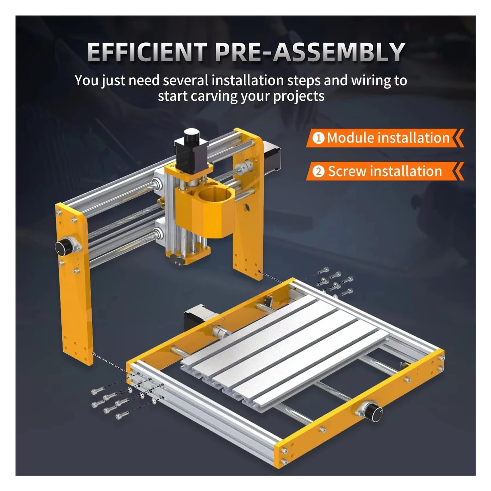 Laser Engraver, CNC 3018Plus Con Macchina Per Incisione Laser Fai-da-te Motore Mandrino Da 500 W Per Legno E Plastica,Alta precisione