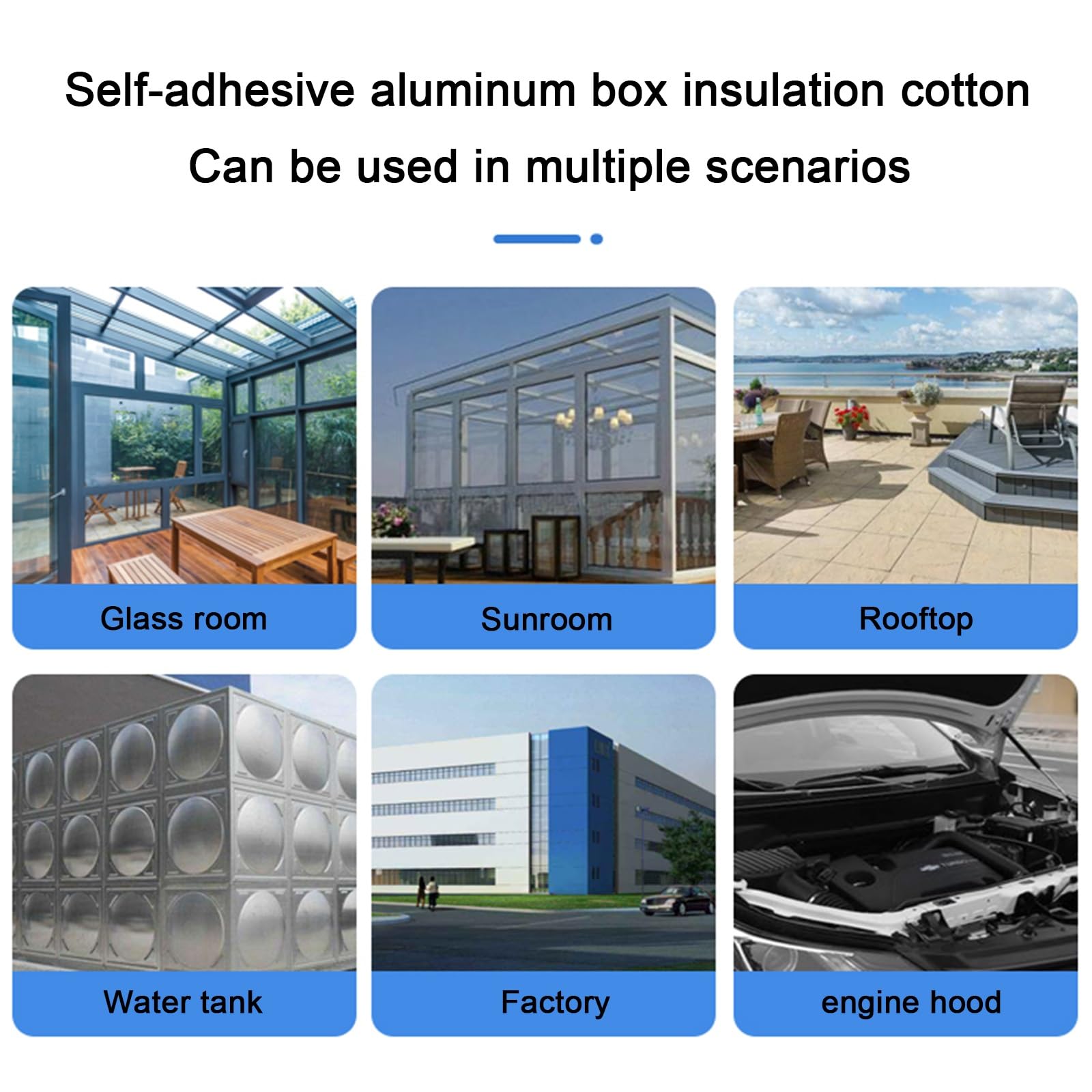 Auto Tappetino Antirumore，Gomma-plastica in Cotone Isolante Acustico per Auto,Pannello Riflettente Termosifoni,Cotone Isolante Acustico in Foglio di Alluminio(5MM(THk),1 * 3M(3m²))