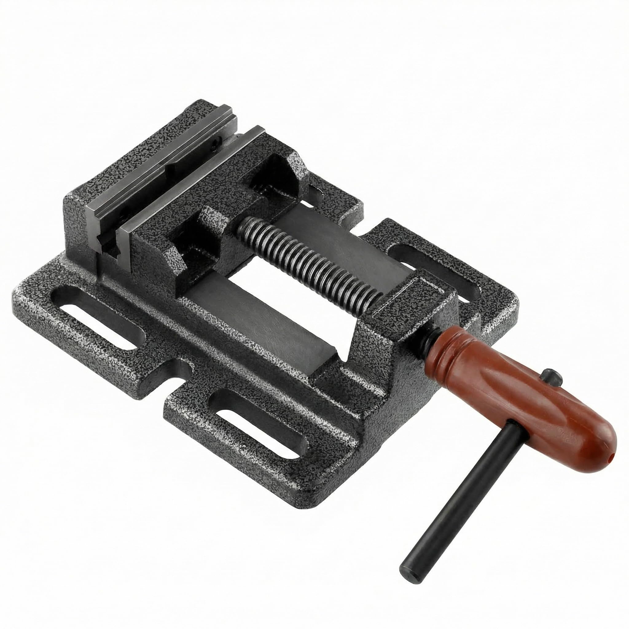 QWORK® Étau Perceuse Colonne, Étau Largeur de Mâchoire 80 mm, Machine