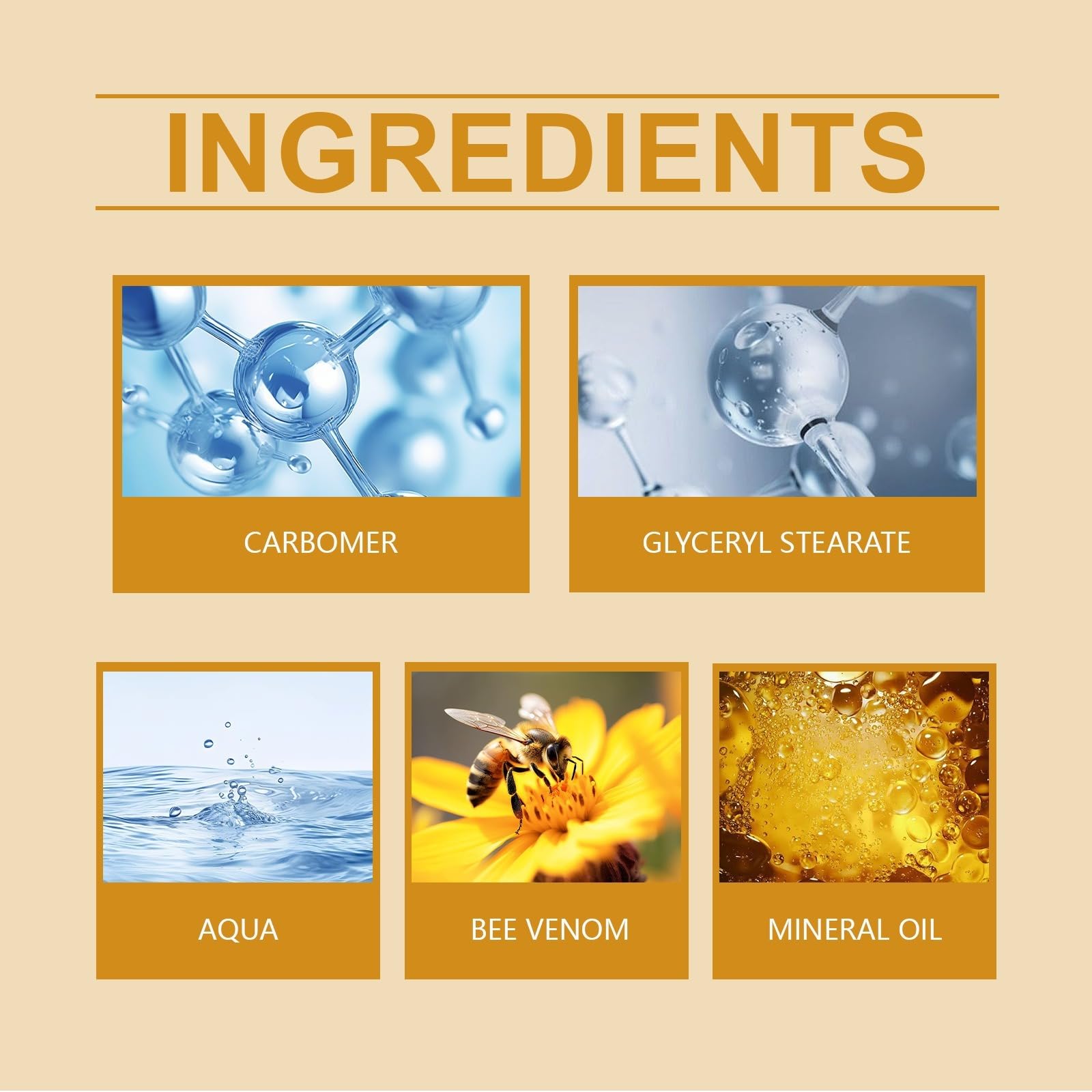 Crema antirughe al veleno d'ape, crema idratante per il viso, stimola il collagene naturale, idratazione profonda, rassoda pelle matura