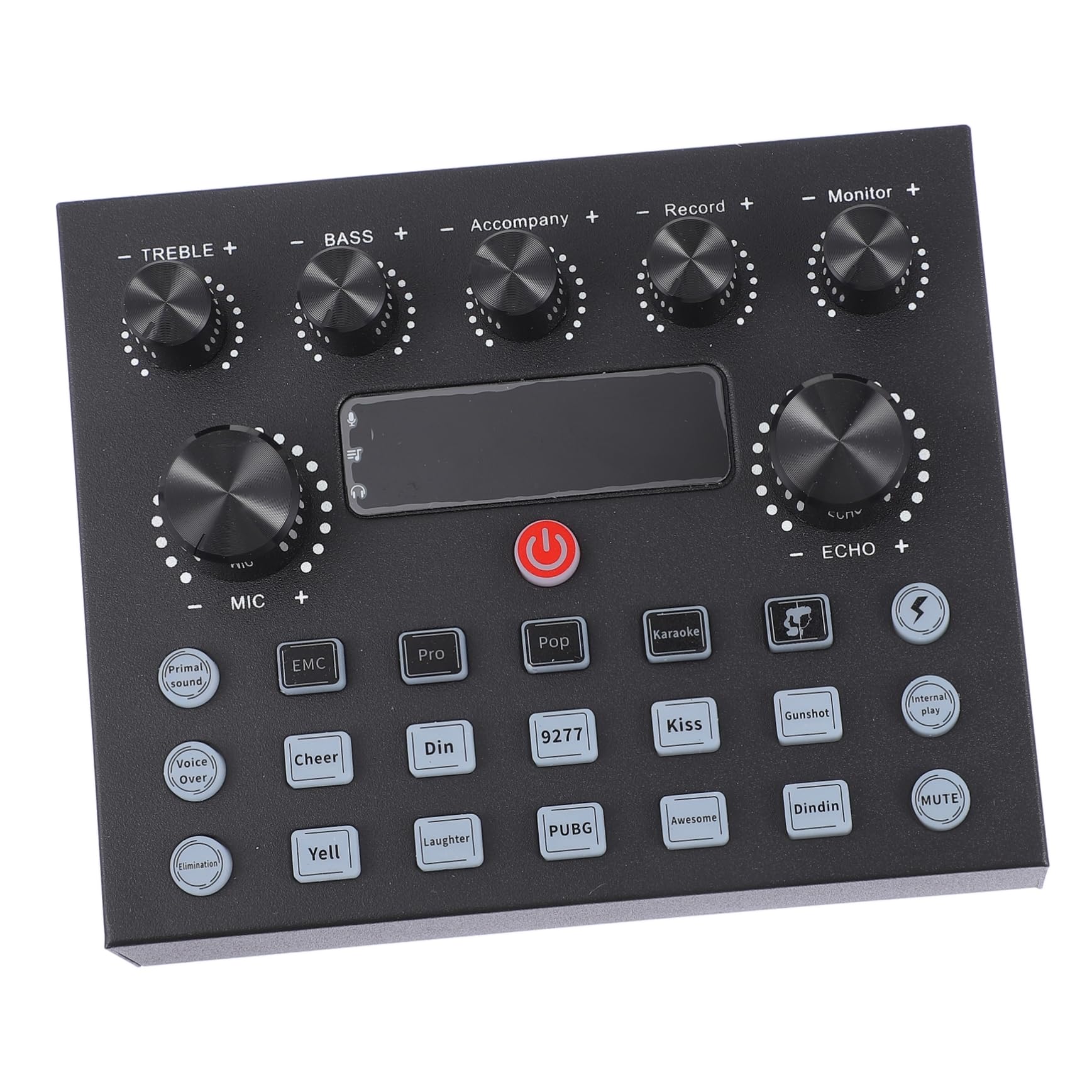 Externe Soundkarte mit 800 Ma, Eisen, Schwarz, für Computer und Tablet