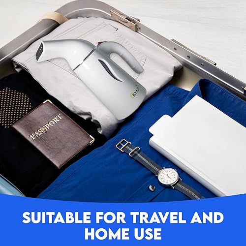 Miniatura 5 de Vaporizador de mano para ropa, vaporizador de ropa de mano para ropa, potente vaporizador removedor de arrugas, fácil de usar para el hogar y