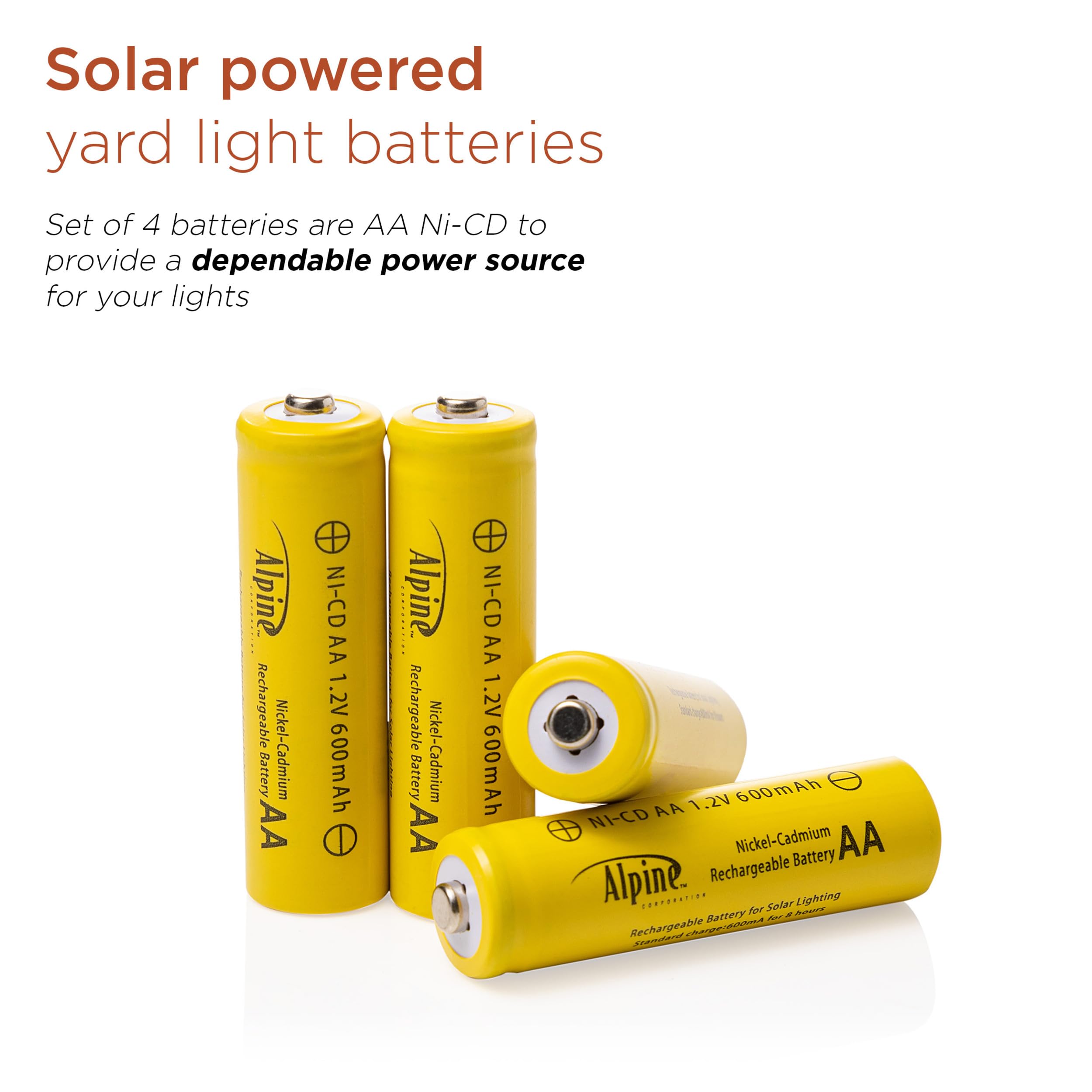 Snapklik.com : Alpine Corporation AA Ni-CD Replacement Rechargeable ...