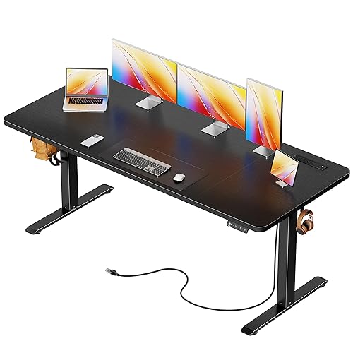 Huuger 63 X 24 Inch Electric Standing Desk with Power