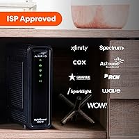 Vista 11 de Arris (SBG10) - Combo de módem y enrutador por cable - DOCSIS 3.0 16 x 4 Gigabit y WiFi AC1600