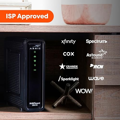 Miniatura 11 de ARRIS (SBG10) - Combo de enrutador de módem por cable - DOCSIS 3.0 16 x 4 Gigabit y WiFi AC1600, para Comcast Xfinity, Cox, verifique con ISP para