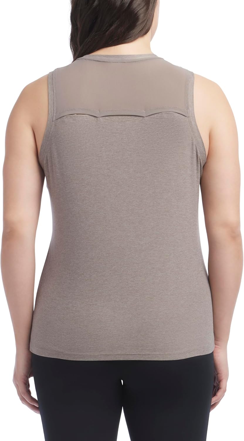 Jockey Womens 2 Pack Fly Back Workout Tank Tops - Image 7