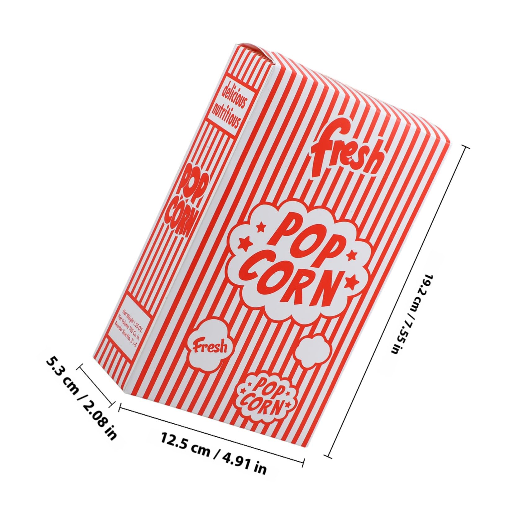 PRETYZOOM Contenitore Per Snack - 50 Scatole Per Popcorn Per Feste Serate Cinema Con Porta Patatine Fritte E Contenitore Per Caramelle