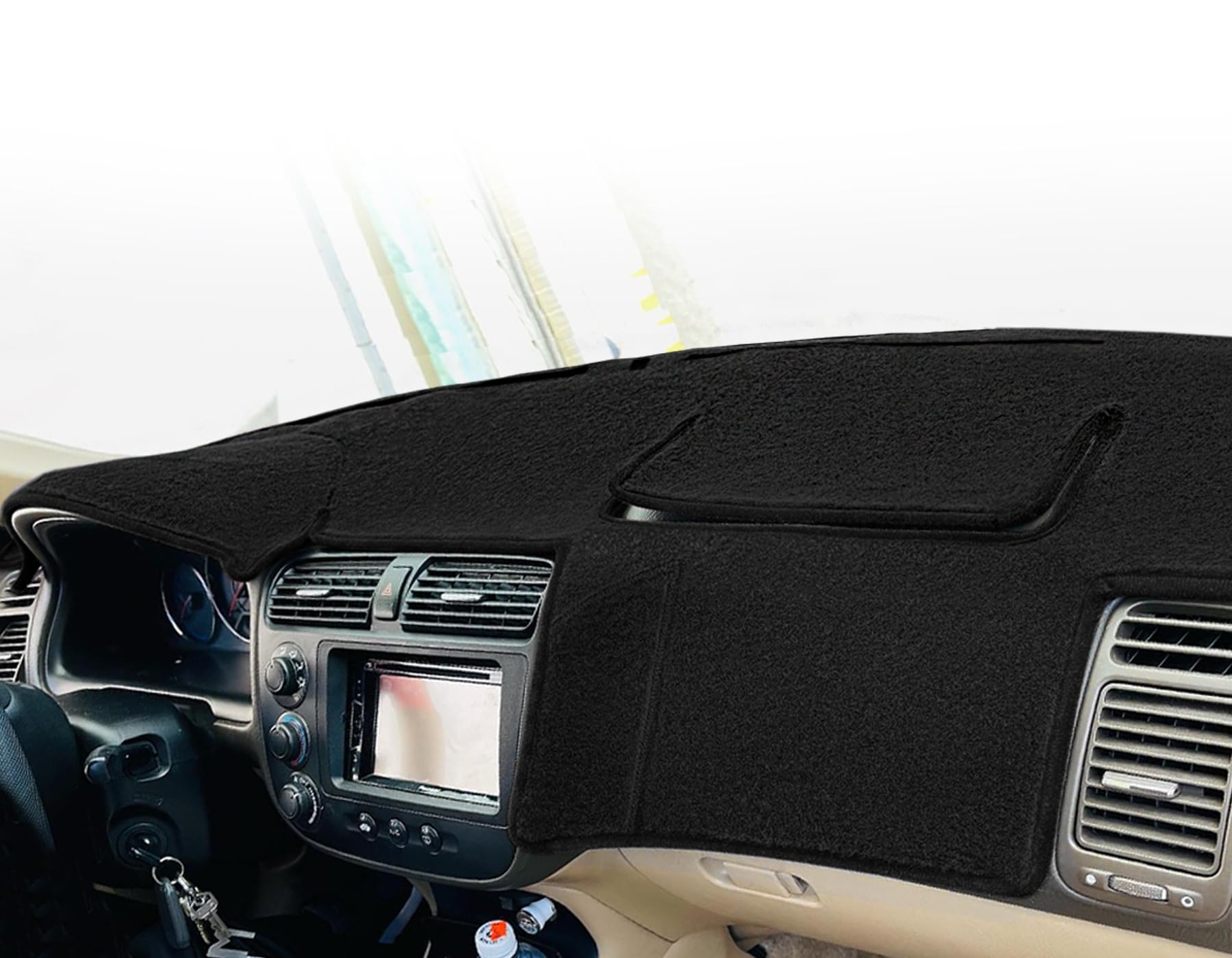 Dash Cover Mat Custom Fit for 2001 2002 2003 2004 2005 Honda Civic, Dashboard Cover Pad Carpet Protector F110