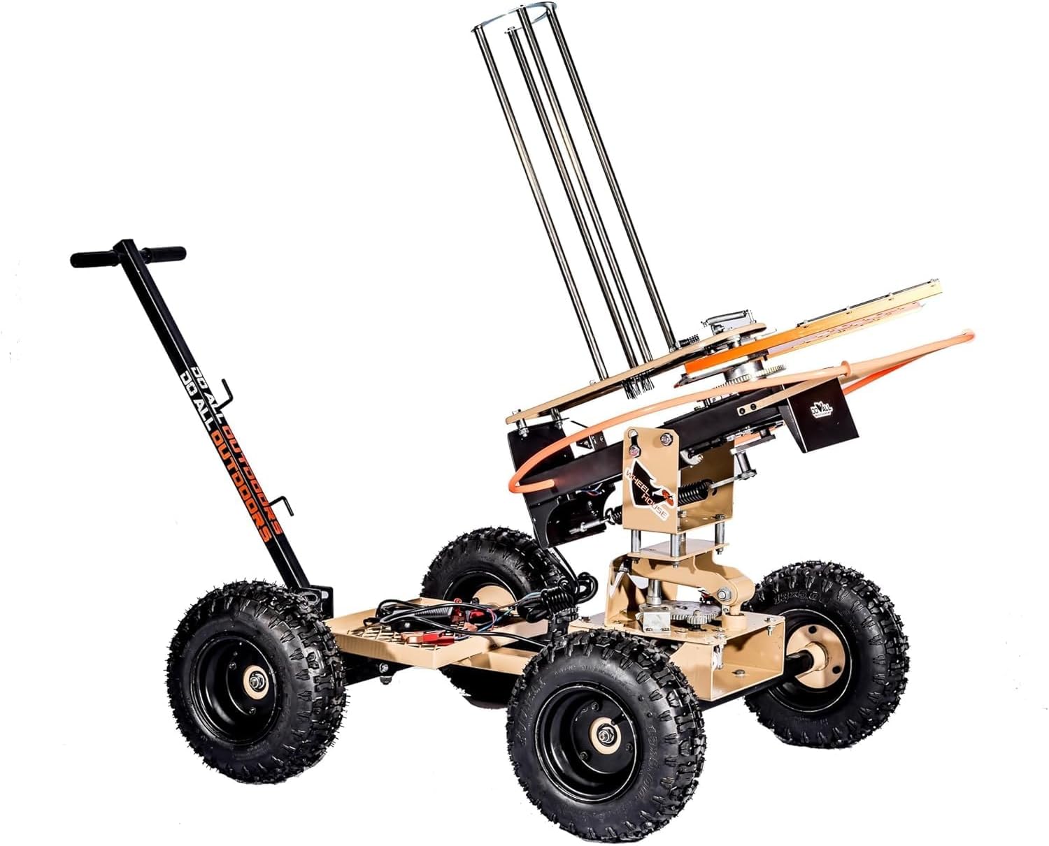 Do All Outdoors Wheelhouse Automatic Clay Pigeon Thrower - Skeet Thrower Machine with Wobbler Kit and Wireless Remote Launch Controller