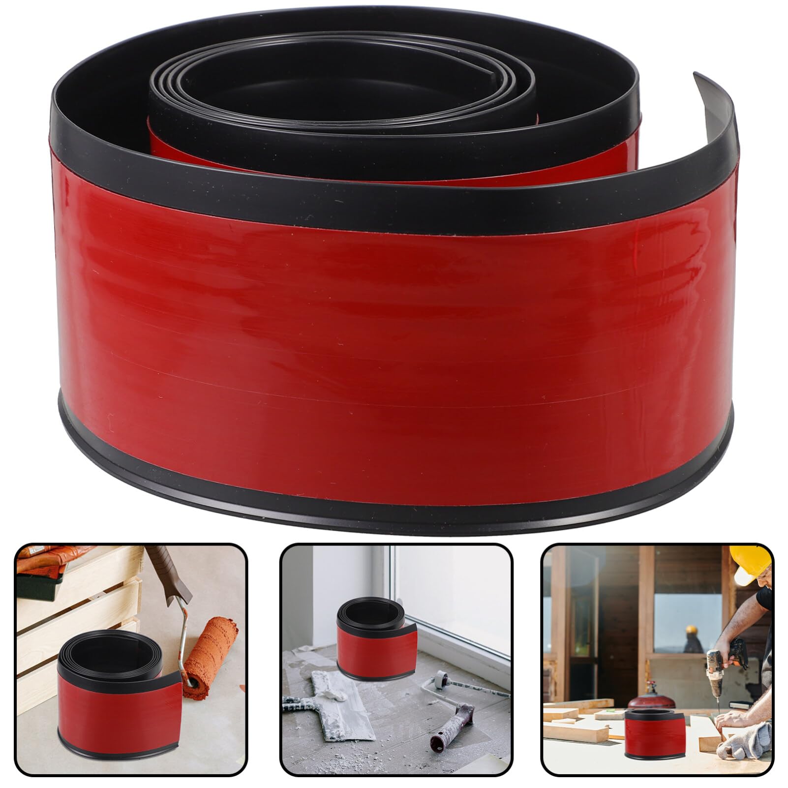 Housoutil Zócalo De Pvc Autoadhesivo Cubiertas De Rodapié Flexibles Moldura De Pared Para Dormitorio Tira Adhesiva Para Rodapié De Suelo