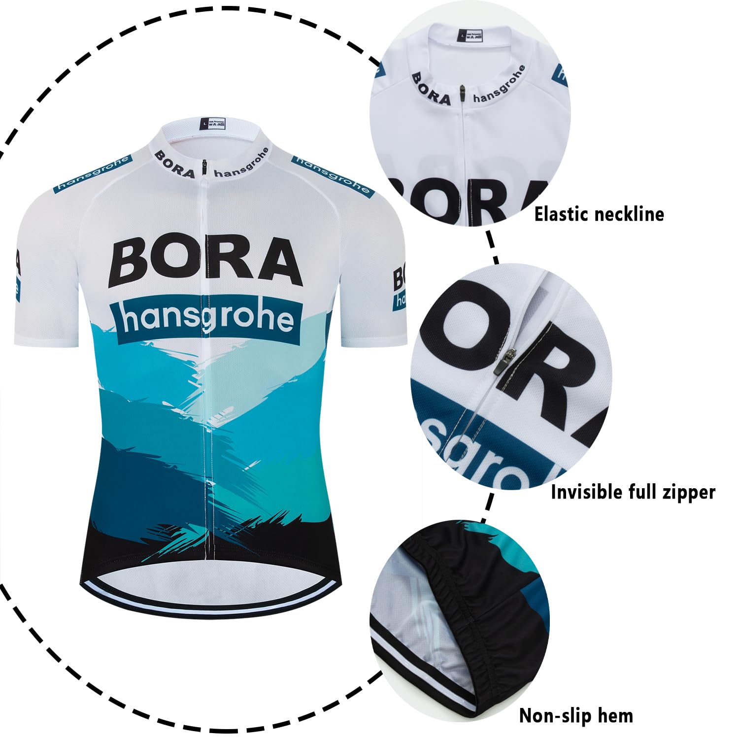 Rennrad Trikot Herren Kurzarm Radtrikot Set Fahrradbekleidung herren Fahrrad Anzug Radsport-bekleidung Radhose mit 3D-Gel-gepolsterten Shorts Radtrikots