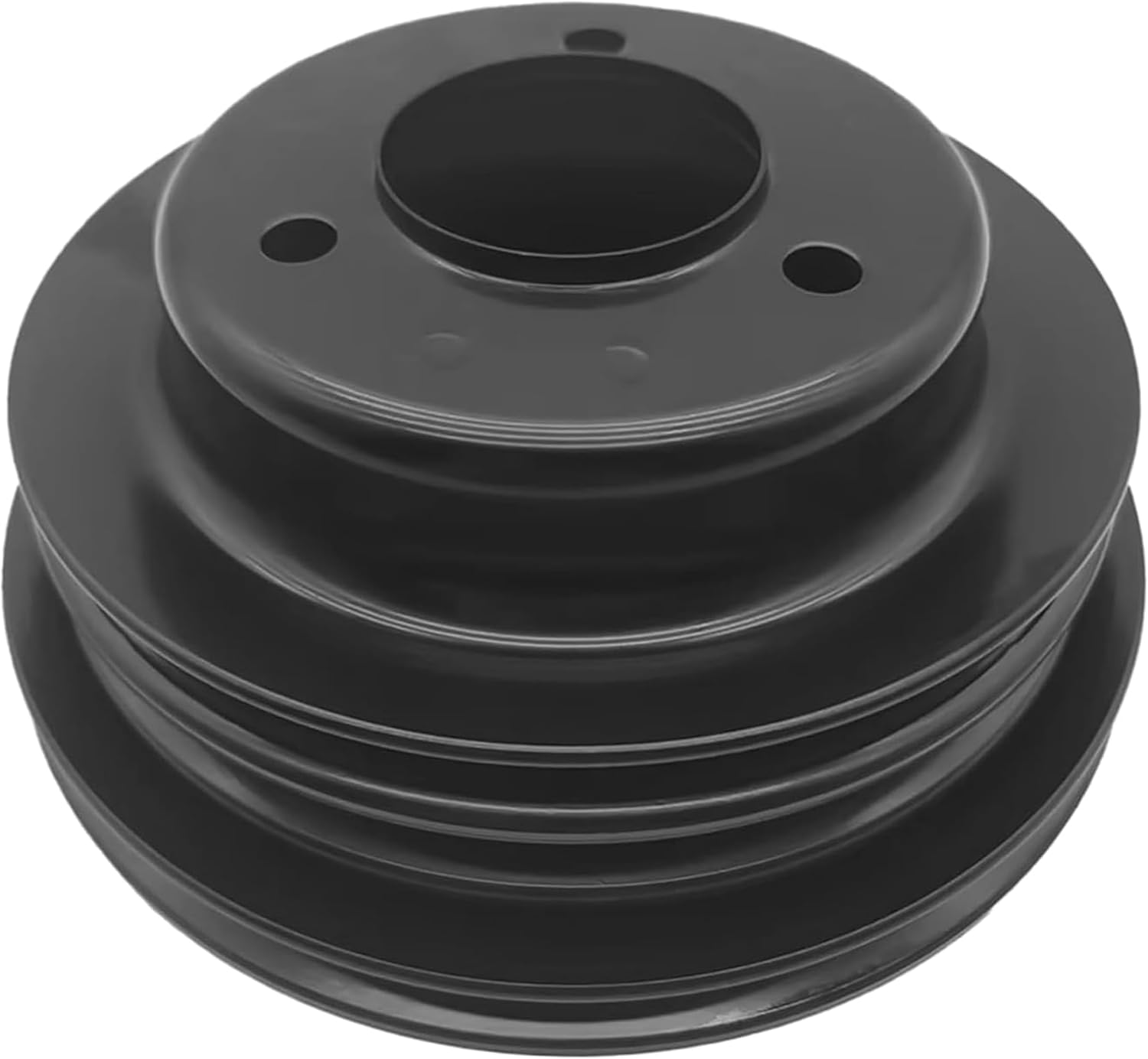 Black Crankshaft Pulley 3 Groove for Big Block Chevy 396 427 454 LWP Short Water Pump