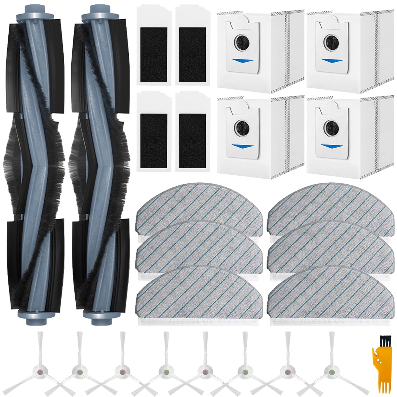 Pack Ecovacs Deebot T10 Plus de 25 accessoires durables avec serpillères