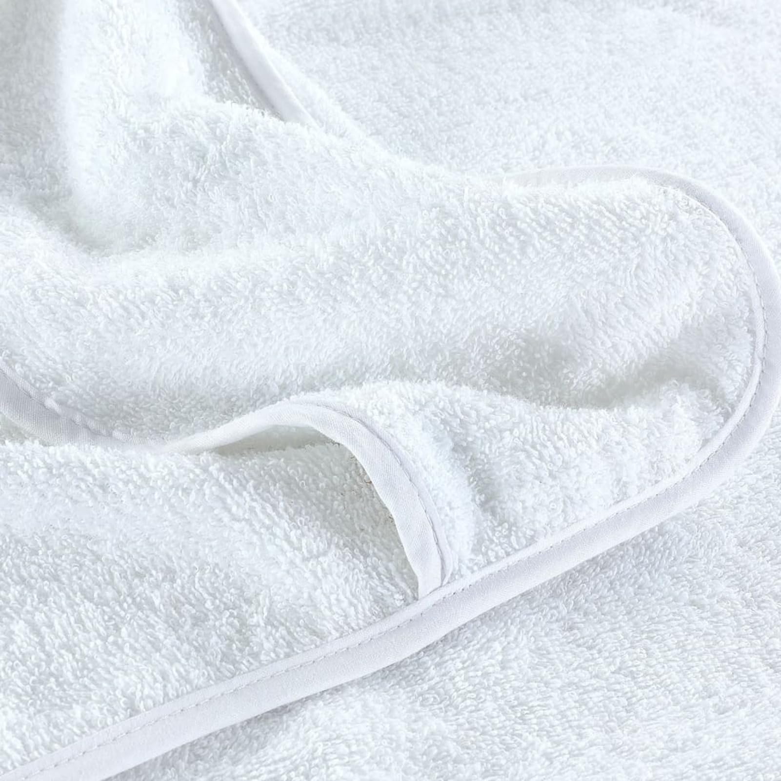 Asciugamani da Spiaggia 2 pz Bianchi 75x200 cm Tessuto 400 gsm,Telo Mare Microfibra – Leggero,fine e ad Asciugatura Rapida - Asciugamano Microfibra Grande - Telo Mare XXL - 100% Riciclato