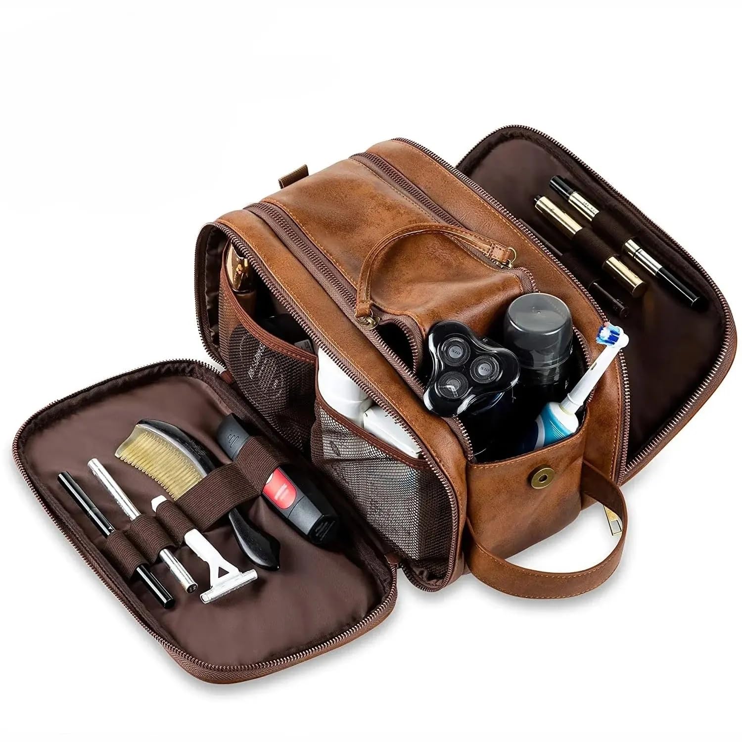 Beauty Case con molteplici Tasche, Beauty Case da Viaggio per Uomo e Donna, Organizer cosmetico Impermeabile da Appendere.