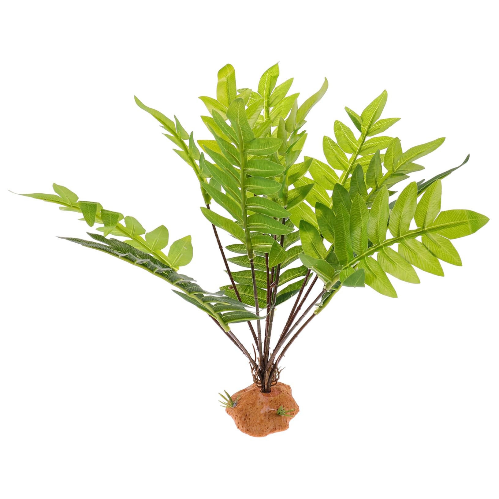 Toddmomy Tank Habitat Decorative Plant Lifelike Reptile Ornament for Terrarium Durable Fake Plant Supplies for Reptile Fish Enclosures