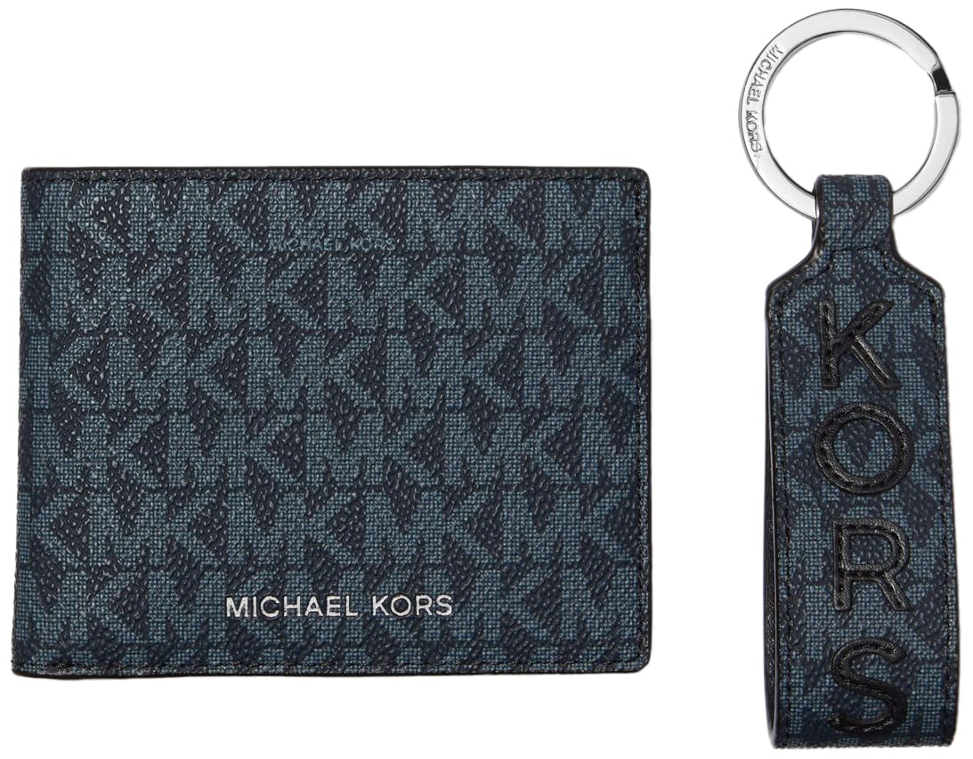 Michael Kors Malone Slim Billfold Wallet & Key Fob Gift Set