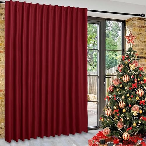 Miniatura 72 de DWCN Cortinas para puerta corrediza de patio - Cortinas extra anchas para puerta de vidrio, panel de cortina divisora de habitación con privacidad