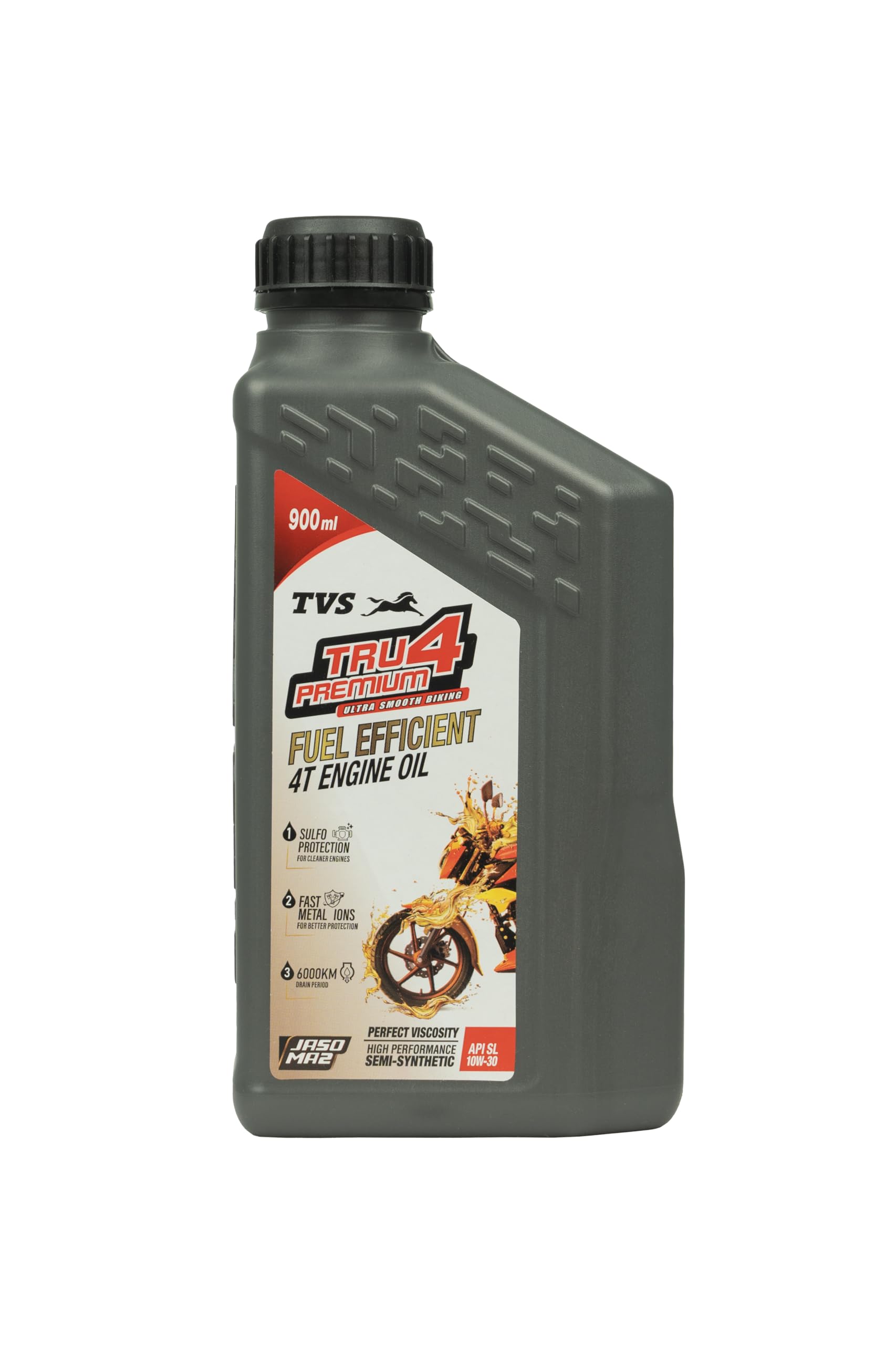 TVS TRU4 Premium 900ml 10W30 Engine Oil