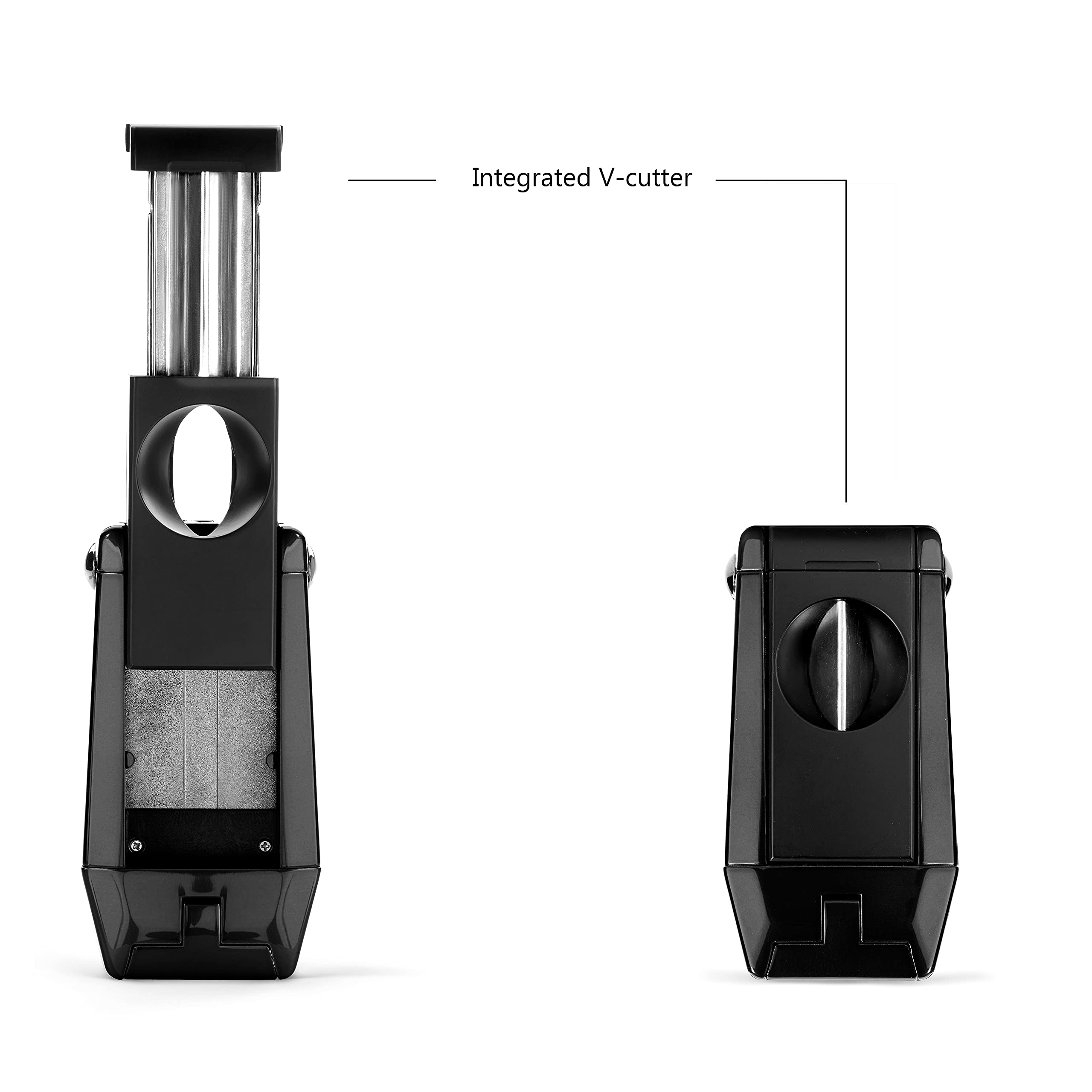 Colibri Quantum Sturmfeuerzeug | Integrierter Zigarrenabschneider | Dreistrahl Jet Feuerzeug Für Zigarren | Elegante Geschenkbox | Zwei Jahre Garantie | Butan Nicht Im Lieferumfang Enthalten