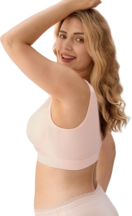 HBselect 5 Pack Nursing Bras for Breastfeeding, Maternity Nursing Sleep Bra Wireless Pregnancy Sleep Bralette