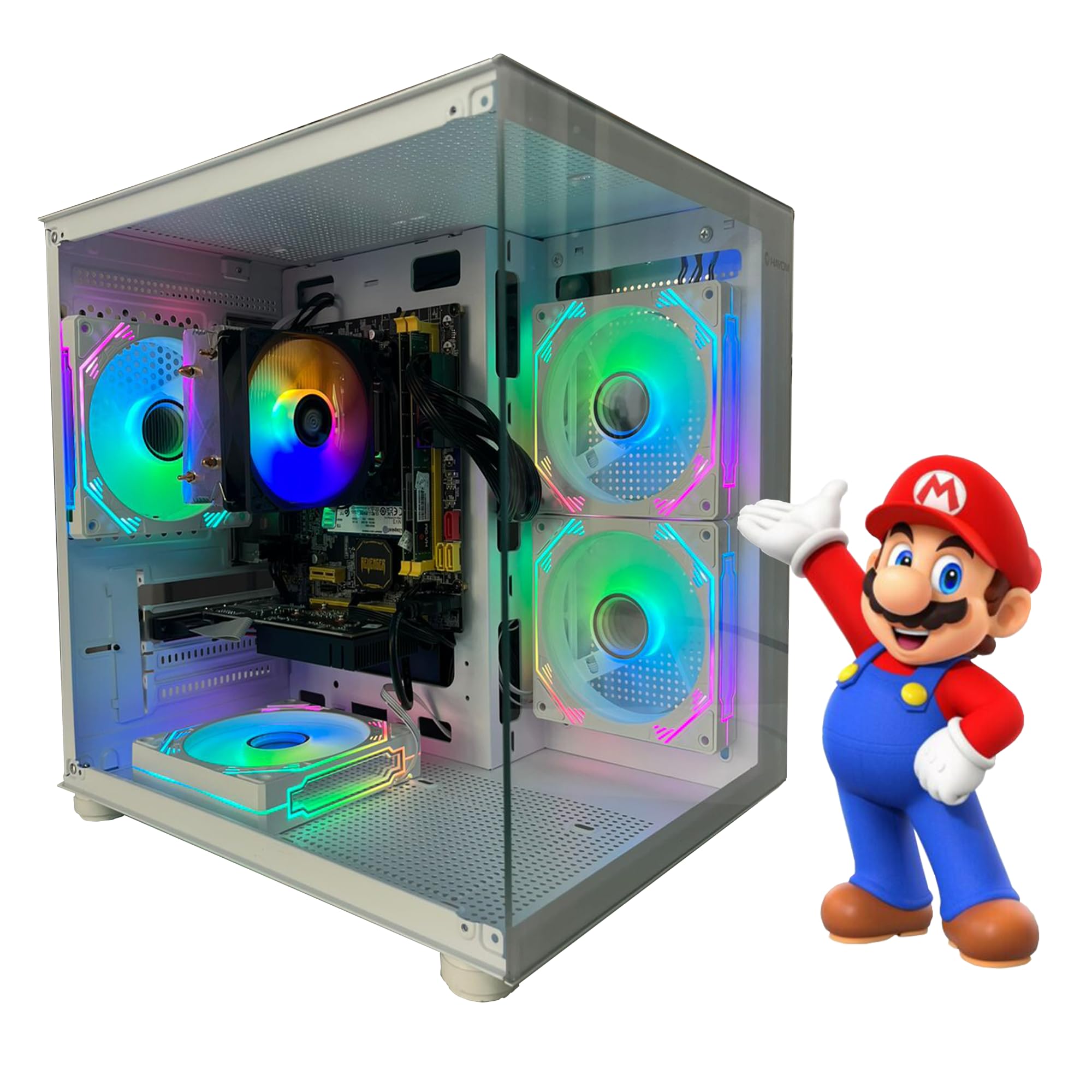 PC GAMER I7 3770, 16GB DDR3, SSD NVME 1TB, GT 730 4GB (Branco
