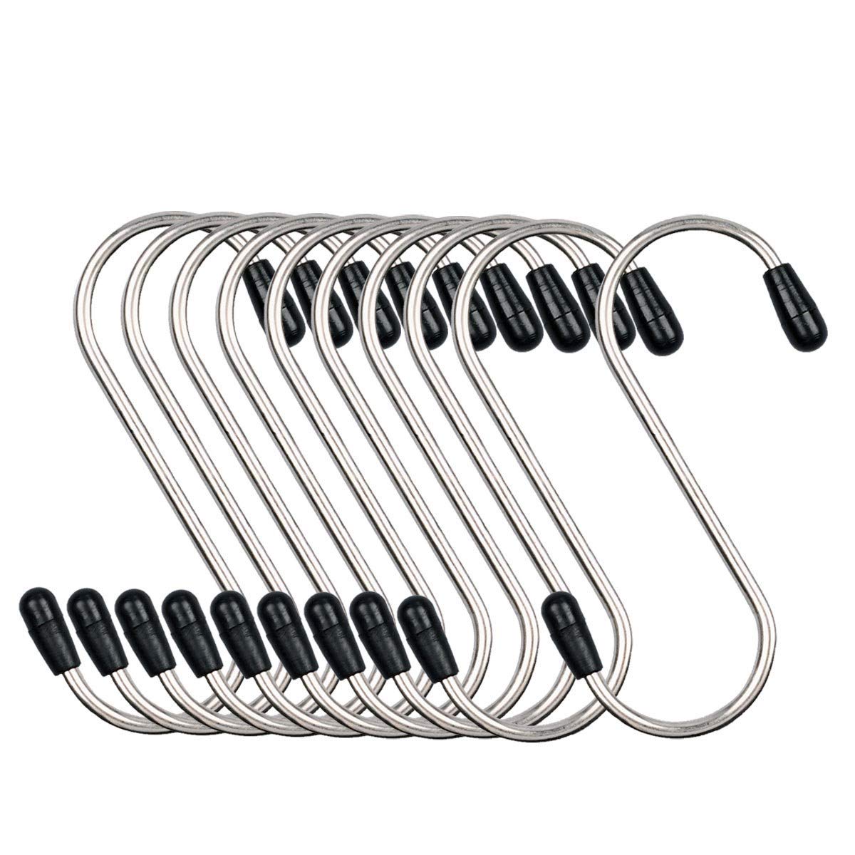 S字フック ニッサチェイン キャップ付ステンレスS字フック 75mm A749 1