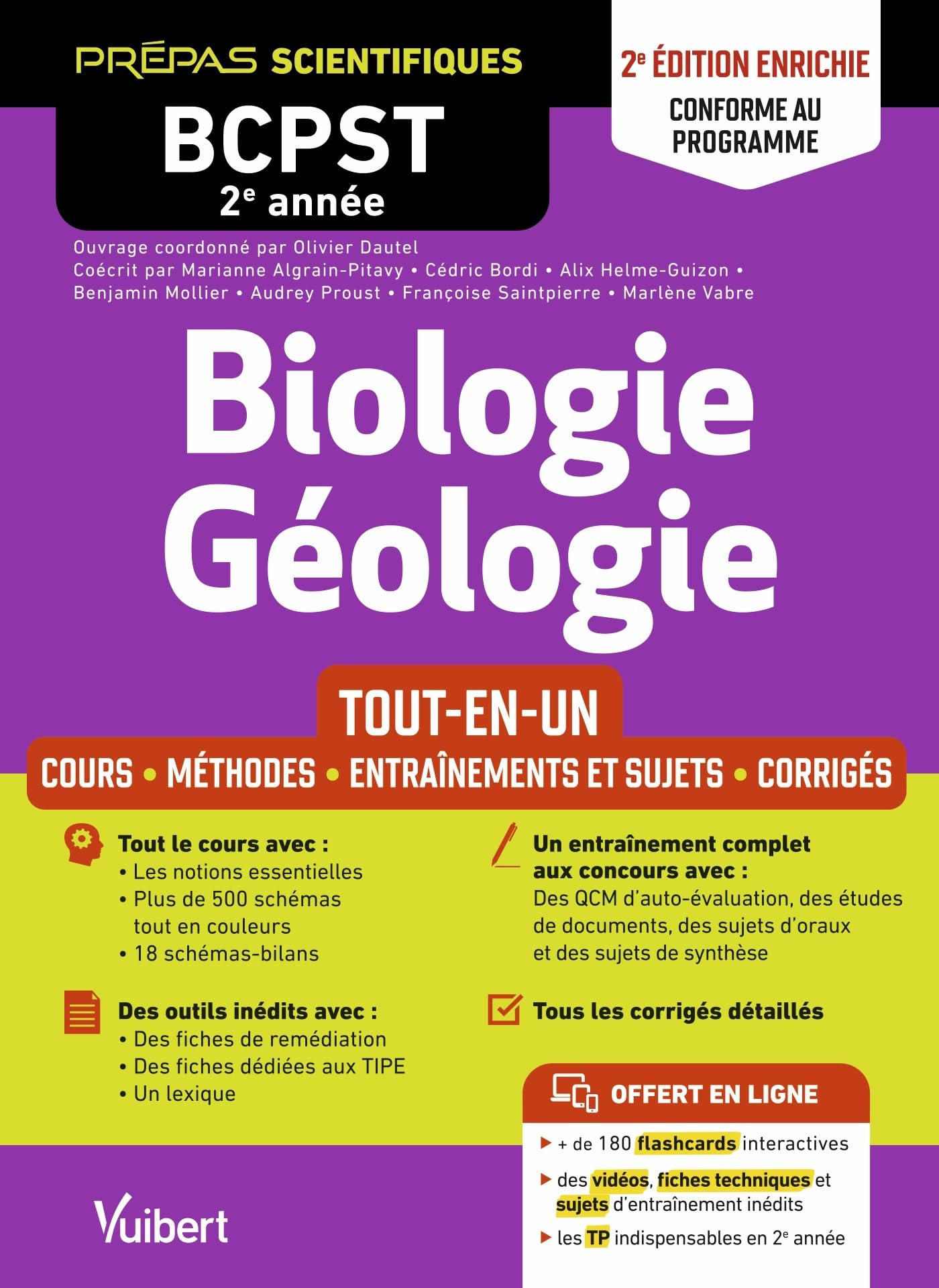 Biologie-Géologie BCPST 2e année - Tout-en-un - Conforme au programme: Cours - Schémas-bilan - Méthodes et observations - Entraînement complet et sujets de concours corrigés - Tous les TP en ligne