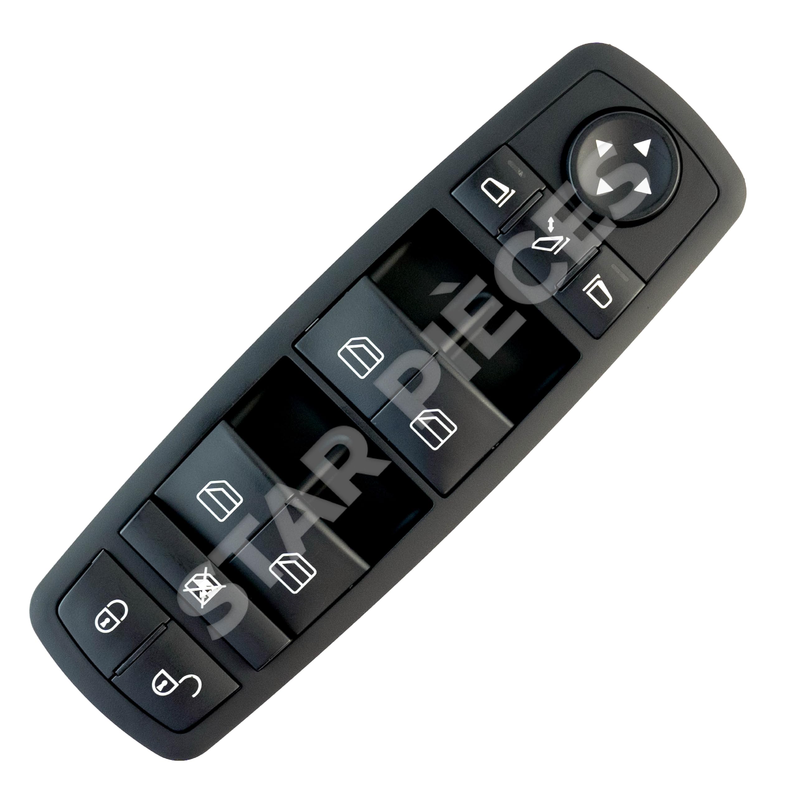Botonera elevalunas compatible para Mercedes Clase A W169 y Clase B W245 (2004-2012) mando elevalunas delantero izquierdo (conductor) 1698206710