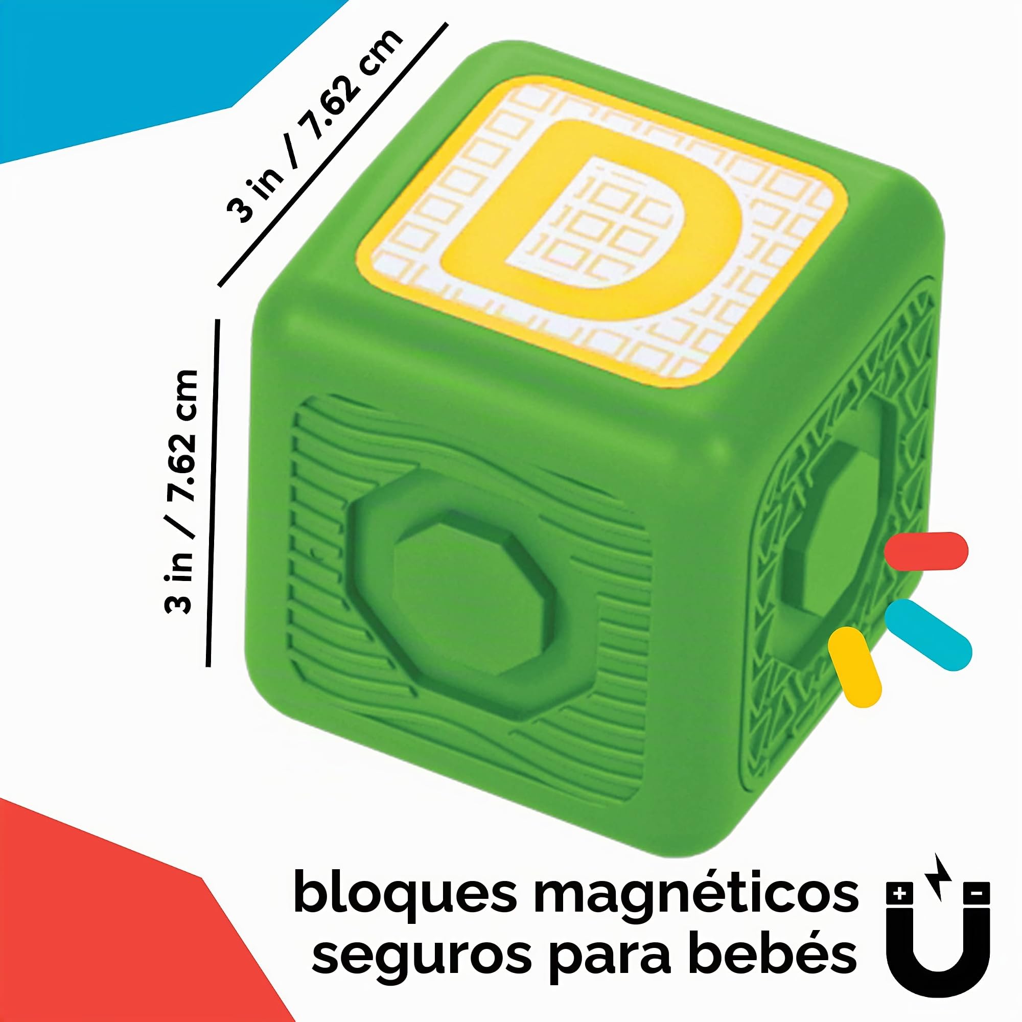 Baby Einstein Bloques magnéticos de Actividades Connect & Create, 24 Piezas, a Partir de 6 Meses