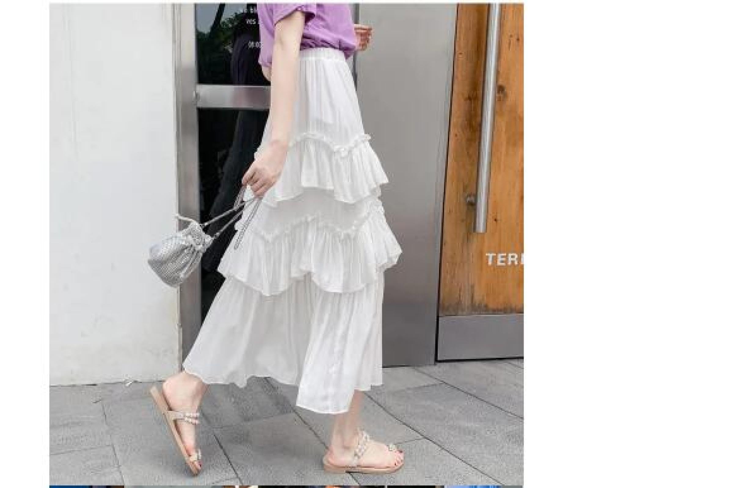 Faldas De Tubo Mujer Vestido De Cintura Alta Faldas Largas Negras para Mujer Falda Plisada De Estilo De Moda De Retazos