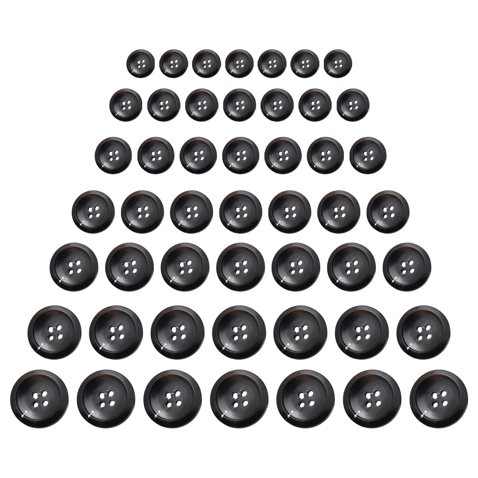 Tsophreniq 70 Pcs Resin Buttons Sewing Buttons Coat Craft Round 4 Holes for Projects