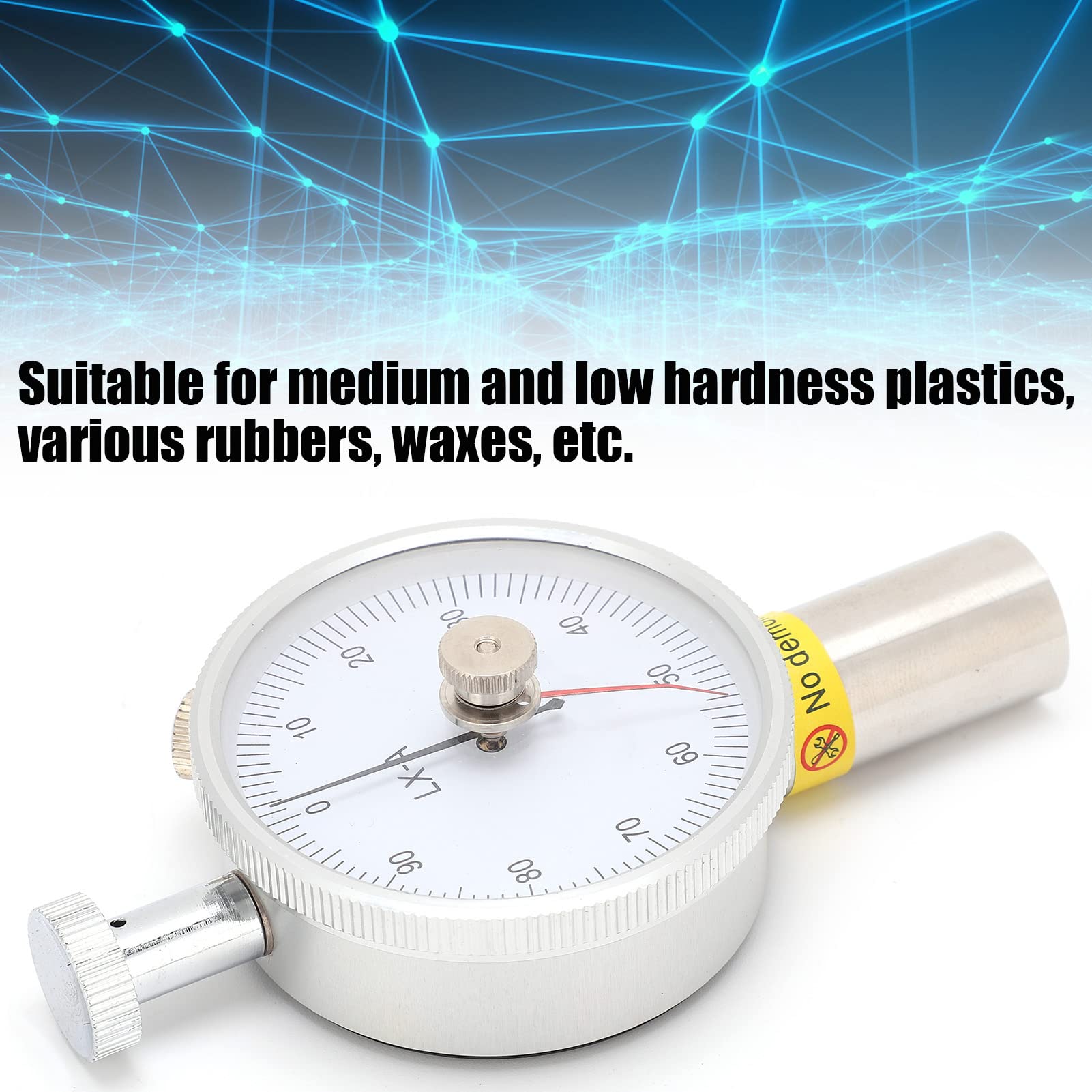 YuecoomHardness Tester, Dial Hardness Tester Portable Durometer Sclerometer Suitable for Testing Plastic Rubber