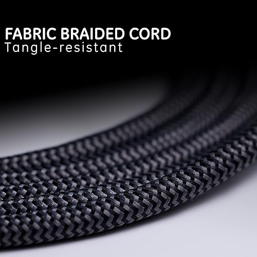 Miniatura 3 de GE UltraPro - Protector SurGE de 6 tomas, cable de extensión trenzado de diseño de 2 pies, enchufe plano, cable de alimentación largo, montaje en