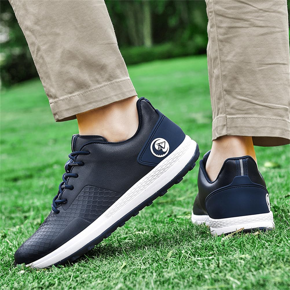 Scarpe da Golf Impermeabili per Uomo Scarpe da Ginnastica da Golf Professionali da Tennis Spikless Calzature da Passeggio All'aperto