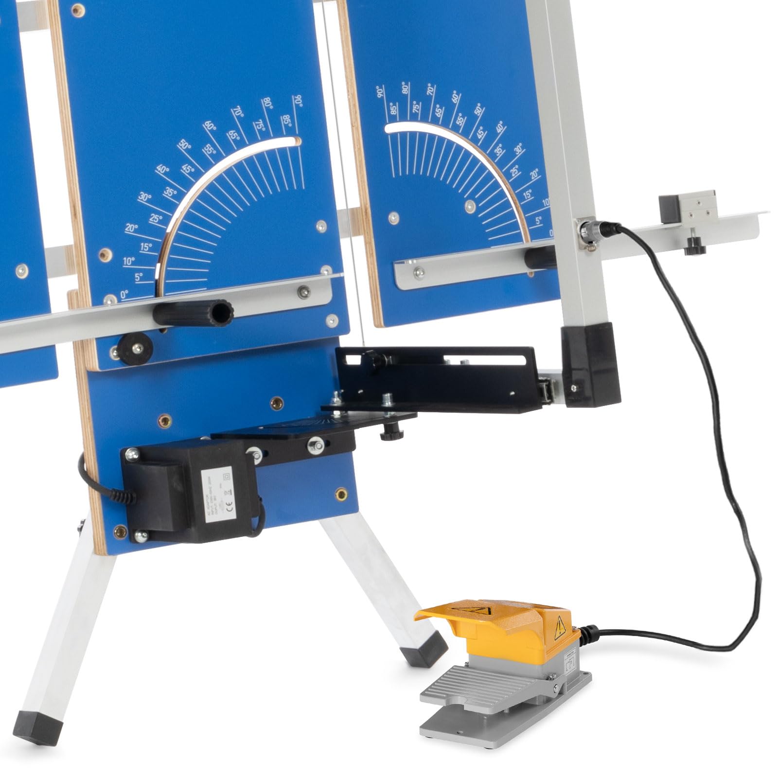 BAUTEC GAZELLE 7" Butterfly + STYROCUTTER 250 W (fonctionnement continu) » Kit professionnel avec 10 fils de coupe, Support d'échafaudage, Interrupteur au pied, râpe abrasive, 5 lames