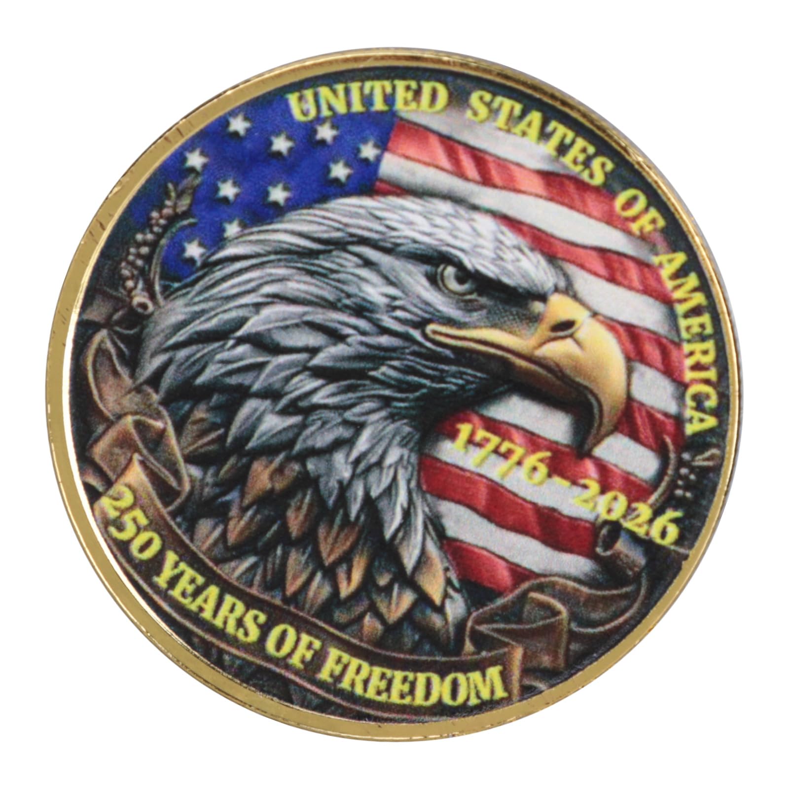 Kangnice Commemorative Medals for 250th Anniversary of America Independence with Symbols for Collectors and History Enthusiasts Commemorative Medals